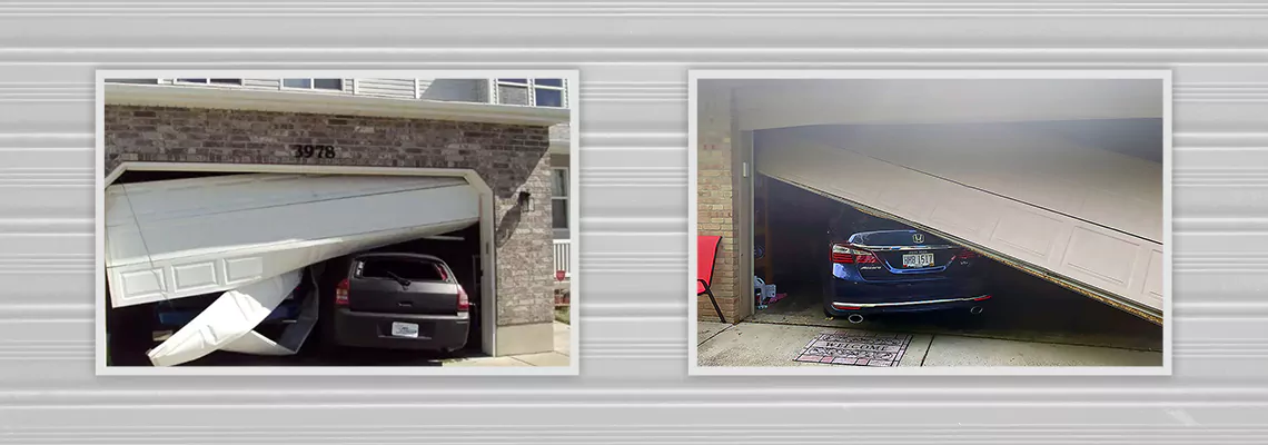 Repair Commercial Garage Door Got Hit By A Car in Bonita Springs, Florida